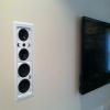 Sharp 80" equioed with Speakercraft Aim Cinema in wall speakers